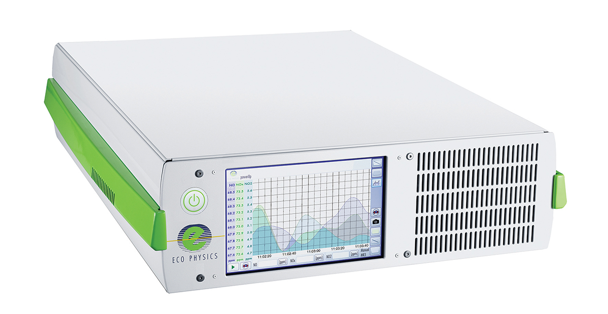 ECO PHYSICS AG develops new three-channel chemiluminescence analyser (NO/NO2/NH3)